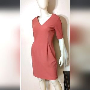 Antonio Melani Kent Rose Colored Midi Dress Size 6